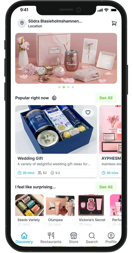 Gift delivery app