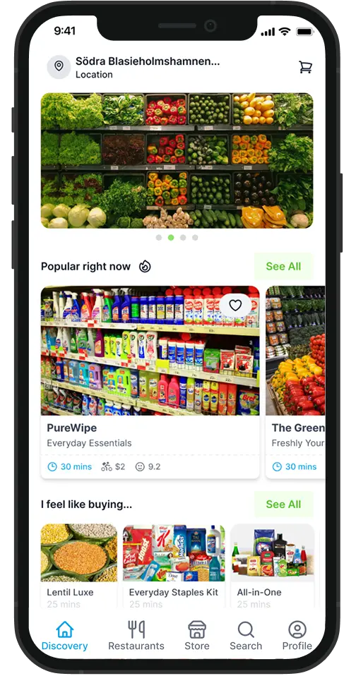 White label grocery ordering platform