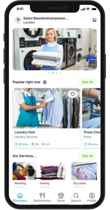 On-demand laundry service at your doorstep