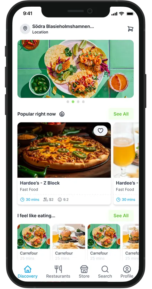 Modern food and beverage delivery platform